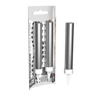 Zeus Party Magic Flambe Candeline Fontane Luminose con Fiamma Bianca/Argento Candele Confezioni da 2 pz