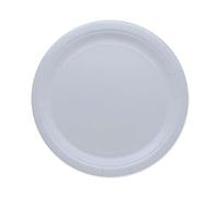 Zeus Party Piatti di Carta Biodegradabili, 24 cm, Bianco, Set da 25 Pezzi
