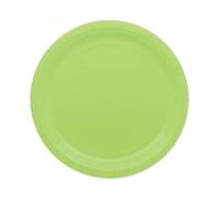 Zeus Party Piatti di Carta Biodegradabili, 24 cm, Verde Lime, Set da 25 Pezzi
