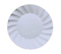 Zeus Party Piatti di Carta Smerlati, Celeste Baby, 20 cm, Set da 6 Pezzi