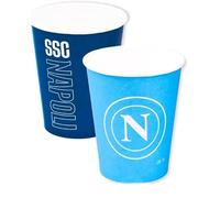 Zeus Party Set di Bicchieri Napoli, 6 Pezzi, 250 cc, Carta, Blu e Azzurro