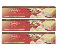 Zeus Party Torrone Condorelli Morbido Mandorle e Pistacchio Ricoperto alla Vaniglia 3 Confezioni da 150gr