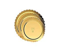 Zeus Party Vassoio Sottotorta Oro Circolare Dimensioni Assortite 5 Pz (Diametro 20 cm)