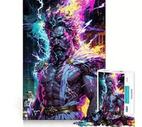 Zeus︰ Puzzle Pantheon Neon da 1000 pezzi per adulti,gioco di memoria divertente,taglio esperto,attività di gruppo rilassante da interno (38x52cm)