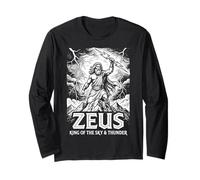 Zeus Re del Cielo E Tuono Maglia a Manica
