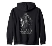 Zeus Re dell'Olimpo Mitologia Greca Tuono Felpa con Cappuccio