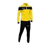 Zeus Tuta Marte Ginnastica Allenamento Training Corsa Relax Jogging Sport (XXXL, Giallo-Nero)