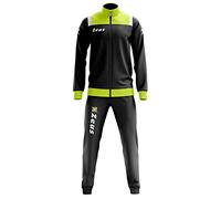 Zeus Tuta Vesuvio Relax Tempo Libero Calcio Calcetto Passeggio RAPPRESENTANZA (M, Nero-Giallo Fluo)