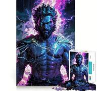 Zeus Unleashed︰ Puzzle della Furia Divina per Adolescenti 1000 Gioco di Divertimento Mentale Connessione Pulita e Senza Perdite Un Modo Coinvolgente per Passare Ore Libere (50x75cm)