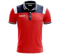 ZEUS VESTE GLI DEI Polo Vesuvio Blu - Rosso - Bianco,L