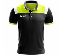 Zeus Vesuvio Uomo Polo giallo neon nero 2XL
