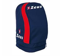 Zeus Zaino ULYSSE Borsa A Spalla Calcio Calcetto Basket Piscina Tennis Sport 33 X 30 X 52 cm (Blu-Rosso)