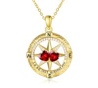 Zeuslia Cuore Nero Gatto Birthstone Collane per Le Donne In Argento Sterling Del Gatto Nero Cuore Ciondolo Amore per sempre Carino Animale Gioielli Regali per, Argento sterling, Zirconia