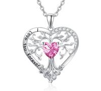 Zeuslia Regalo di anniversario di matrimonio, compleanno, croce con pietra portafortuna con collana da donna con ciondolo a forma di croce dorata, doppia pietra portafortuna gioielli regalo per moglie