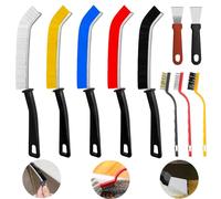 Zeuwets 10 Pcs Spazzola per la Pulizia delle Fessure, Crevice Gap Cleaning Brush, Spazzola per Fessure Multifunzione per la Pulizia,per Cucina, Bagno, Scanalature di Porte e Finestre
