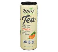 Zevia Tè Nero Biologico Alla Pesca Dolce 12 Oz (Confezione Da 12)