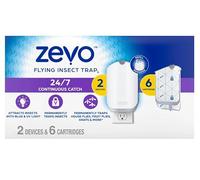 Zevo MAX Trappola per insetti e mosche per interni, trappola per insetti volanti per moscerini, casa e moscerini della frutta, da utilizzare in qualsiasi stanza, smaltimento senza disordine (2