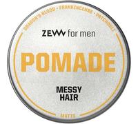 ZEW for Men Pomata per capelli Messy Hair Pomade, 100 ml | Pasta per capelli opaca, impugnatura media, finitura opaca, profumo di incenso e patchouli, per capelli lisci e ricci