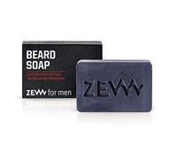 Zew For Men Sapone Naturale per Barba, Durevole e Sostenibile per la Salute dell'Uomo, Carbone Attivo e Burro di Karité, 81g