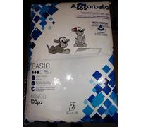 Zewool Tappetino Igienico per Cani 60x90 cm, 4 Confezioni da 50 Pezzi, Assorbello Basic, Polimeri Attivi, 2 Strati, Ideale per Cuccioli, Cani Anziani e Incontinenza