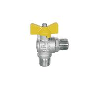 Zewool Valvola Tappo Rubinetto Gas Metano 1/2 MM Angolare Nuovo Messico