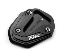 ZEXDDI Compatibile con 800NK NK800 800 NK 2023 2024 CNC Moto Alluminio Supporto Laterale Piede Estensione Pad Cavalletto Allargatore Piastra NK 800 Accessori (nero)