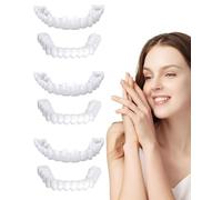 ZEXIJOW 3 Paia Dentiera Provvisoria,Faccette Dentali Universali Superiore e Inferiore,Non da masticare,Provvisoria Denti Finti per Uomini e Donne di Denti Cattivi Denti Imperfetti