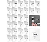ZEXIJOW 30 Pcs Ganci Adesivi Per Quadri,Gancio autoadesivo super resistente,Chiodi Adesivi,Chiodi Adesivi Per Quadri Muro,Appendi Quadri Senza Chiodi,Per Foto,Dipinti,Orologio