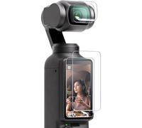 ZEXIJOW Pellicola protettiva per obiettivo per DJI Osmo Pocket 3 [2 + 2 pezzi],Copertura in vetro temperato 0,3 mm,Durezza 9H,Vetro protettivo,Anti-graffio,Anti-bolle,Anti-impronta digitale