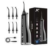 ZEXIS ZX-300 Water Dental Flosser Irrigatore professionale per igiene dentale e orale con 6 punte 4 modalità 310 ml di grande capacità IPX7 impermeabile ricaricabile e portatile Cordless pulizia