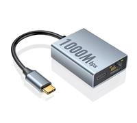 ZEXMTE Adattatore Ethernet da 1000 Mbps per Chromecast con Google TV, adattatore USB tipo C a RJ45 Gigabit Ethernet compatibile con Chromecast con Google TV HD/4K, laptop, tablet