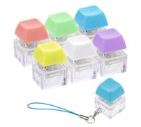 ZEYIYER 6 portachiavi con tastiera Fidget, Fidget Keychain, Fidget Keyboard Clicker Fidget Keyboard Fidget Clicker portachiavi Fidgets Clicking Fidget Toy, sollievo dallo stress passa il tempo