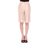 Zeyneptosun Beige Brocade Above Knee Shorts - IT44|L