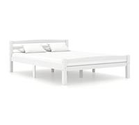 ZEYUAN Giroletto Bianco in Legno Massello di Pino 120x200 cm,Giroletto,Giroletto Moderno,Struttura del Letto della Camera da Letto JG