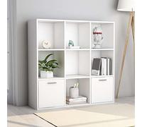 ZEYUAN Libreria, Libreria Scaffale, Libreria Moderna, Scaffale Libreria, Libreria Cameretta Libreria Bianca 98x30x98 cm in Truciolato CF