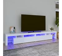 ZEYUAN Mobile Porta TV con Lu Ci LED Bianco 280x36,5x40 cm,Mobile TV,Mobile Porta TV Soggiorno,Mobile TV Soggiorno Moderno