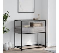 ZEYUAN Tavolino Consolle Grigio Sonoma 75x40x75 cm Legno Multistrato,Tavolino Console per Soggiorno,Tavolino Consolle Ingresso(SPU:834158)