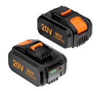 ZEYXINH 2 batterie da 20 V, 5000 mAh, compatibili con utensili a batteria Worx da 20 V, batteria di ricambio per WA3551.1, WA3553, WA3641, adatta per tosaerba, motosega e trapano avvitatore della