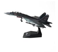 ZEZEFUFU 1/100 Blu Russo SU-35 Flanker Fighter Attack Plane Metallo Modello Militare Fairchild Republic Diecast Aereo Modello per Aviazione Collezionismo