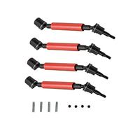 ZEZEFUFU 4PCS Harden 45 # Acciaio Anteriore & Posteriore Albero di Trasmissione per Arrma Senton Typhon Granito 4X4 1/10 RC Ricambi Auto
