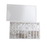 ZEZEFUFU 500 tubi per cassa di orologi, 1,5 mm - 2,52 mm, tubi in metallo di varie dimensioni per accessori di riparazione corona di orologi