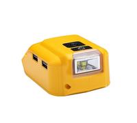ZEZEFUFU Caricabatteria USB con adattatore per batteria al litio Dewalt da 14,4 V a 20 V Max XR