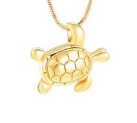 ZEZILE 316L Acciaio Tartaruga Pendente Collane Pet Cremazione Cenere Urna Gioielli Memoriale Ricordi Collana