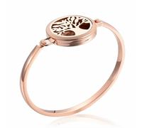 ZEZILE 316L in acciaio inox albero della vita profumo medaglione aromaterapia medaglione braccialetto olio essenziale collana medaglione braccialetto