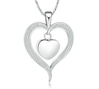 ZEZILE Amore Cuore Cremazione Gioielli In Acciaio Inox Urna Collana per Ceneri Memorial Ciondolo Medaglione Collana per Le Donne