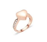 ZEZILE Amore Cuore Urna Anello per Pet Dog/Cat's Ceneri Keepsake Memorial Gioielli Per Sempre nel Mio Cuore Zampa Stampa Cremazione Anelli Da Dito