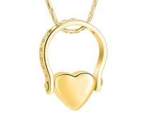 ZEZILE Anelli di cremazione per ceneri - Amore Cuore Urna Memorial Finger Ring Collana Pendente In Acciaio Inox Keepsake Gioielli Regalo per Le Donne
