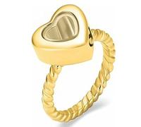 ZEZILE Anelli di cremazione per ceneri in vetro a forma di cuore urne anello da dito in acciaio inossidabile animali domestici umani portaceneri ricordo urna gioielli
