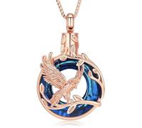 ZEZILE Anello Cremazione Gioielli Albero della Vita Urna Collana per Ceneri per Donne Uomini Keepsake Memorial Ciondolo Animali Umani Portacenere