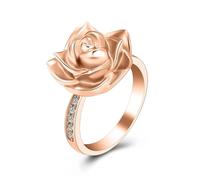 ZEZILE Anello dell'urna di cremazione in acciaio inossidabile Dimensioni opzionale Portaceneri apribile Forma di fiore di rosa per regalo